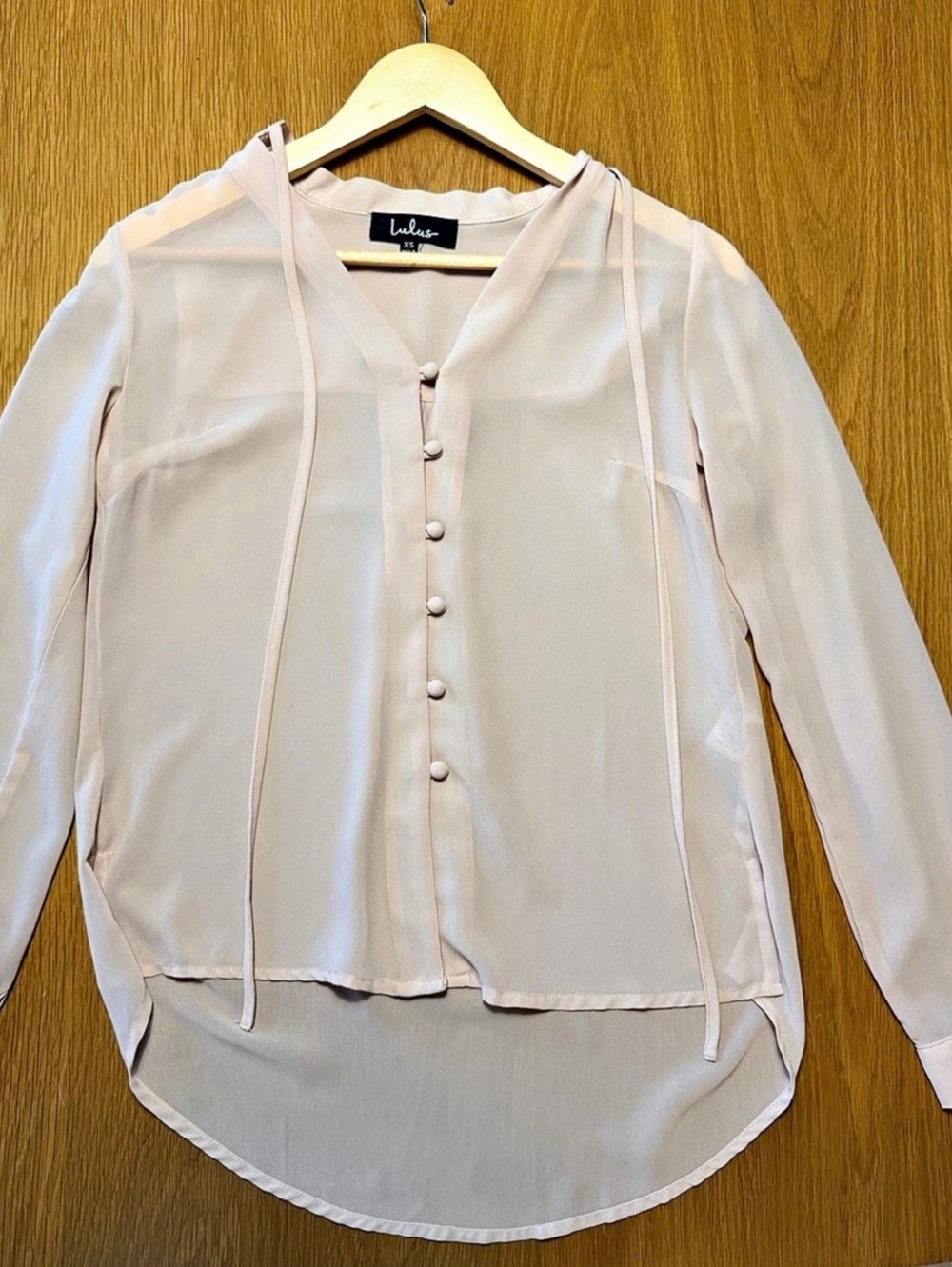 Lulus Style Education Blush Pink Blouse Pink XS